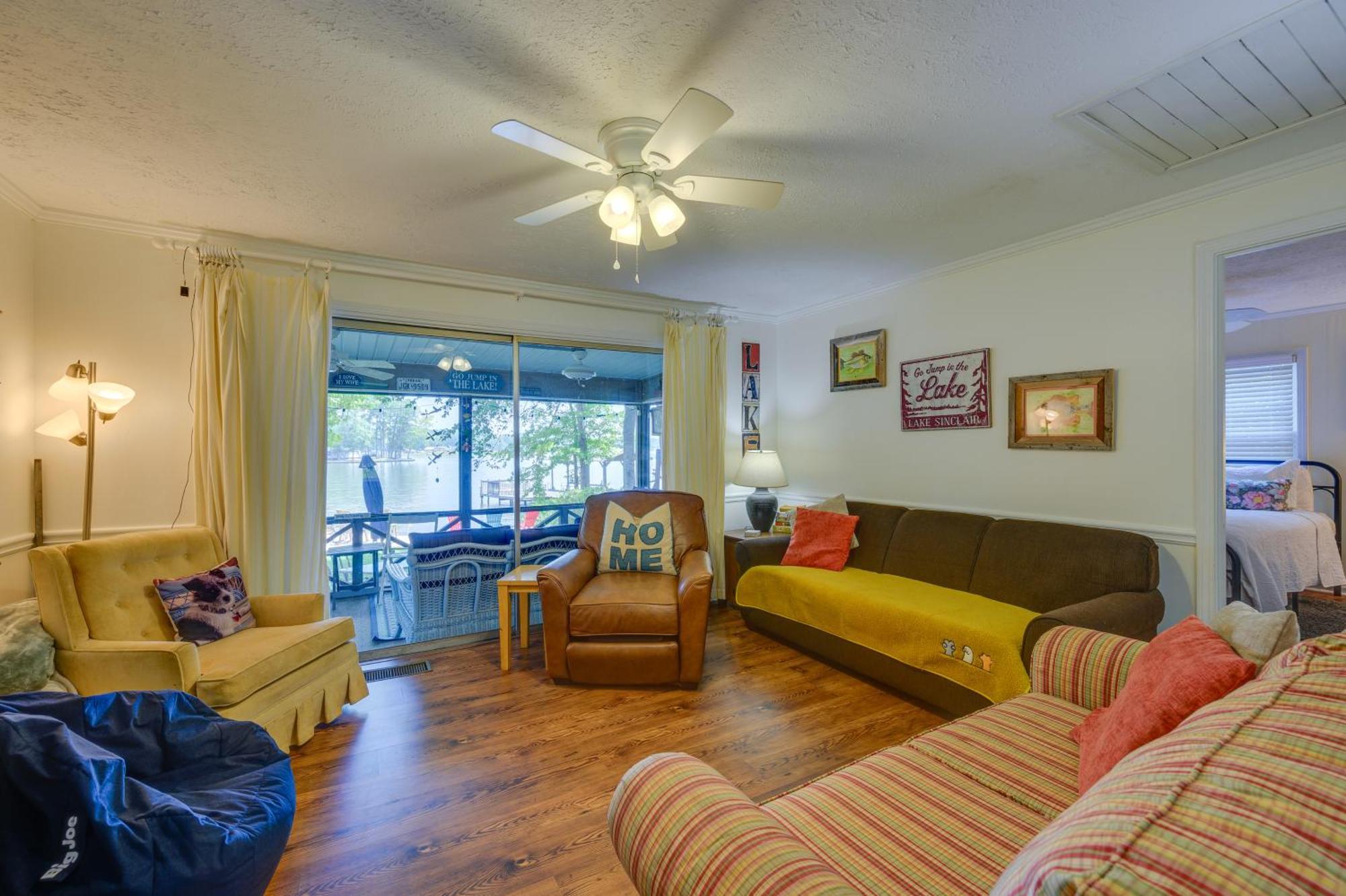 Lake Sinclair Crooked Creek Cottage With Fire Pit! Eatonton Esterno foto